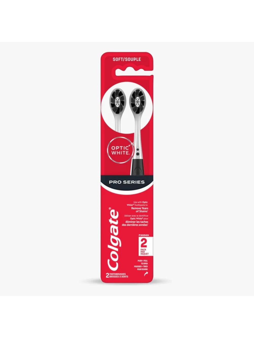 Colgate Optic White Pro Series Soft Toothbrushes - 2 Pack